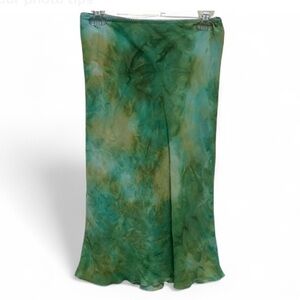Y2K Blue Green Tie Dye Skirt